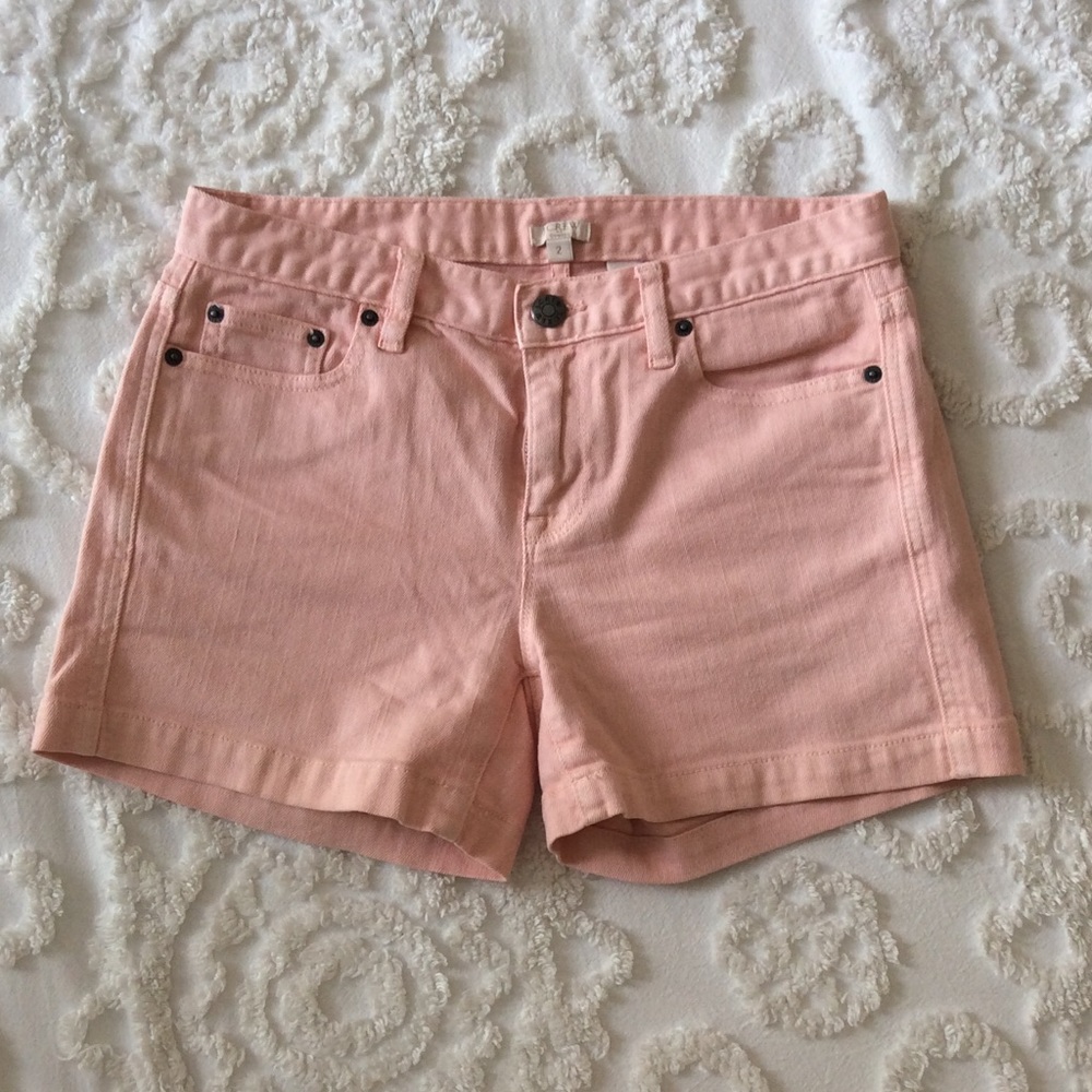 J. Crew Pink jean shorts